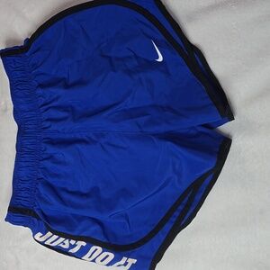 Nike Blue Athletic Shorts with Black Trim
